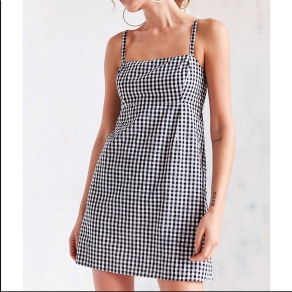 UO Cooperative Gingham Mini Dress